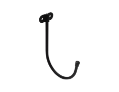 Крюк настенный J-образный 160*110*ø7 (черный)