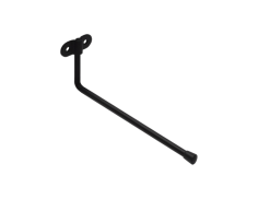 Крюк настенный L-образный 70*190*ø7 (черный)