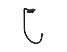 Крюк потолочный J-образный 50*160*110*ø7 (черный)