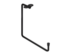 Крюк потолочный U-образный 50*160*160*ø7 (черный)