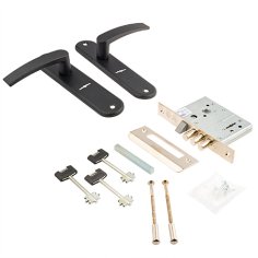 Замок врезной 76704-ЗВ9-8/13 (черный муар)