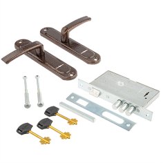 Замок врезной БИФ-0007*3-ЛК (лев.) подпруж.