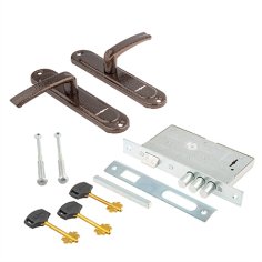 Замок врезной БИФ-0007*3-ЛК (прав.) подпруж.