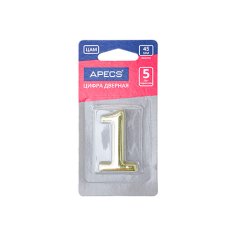 Цифра дверная Apecs DN-01-1-Z-G