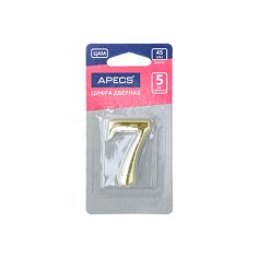 Цифра дверная Apecs DN-01-7-Z-G