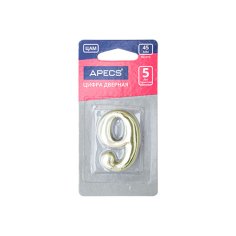 Цифра дверная Apecs DN-01-9-Z-G