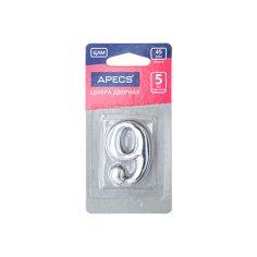 Цифра дверная Apecs DN-01-9-Z-CR