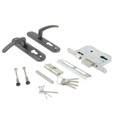 Замок врезной Омега-ЗВ7.02 (серебро)