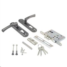 Замок врезной Омега-ЗВ4.2.01 (серебро)