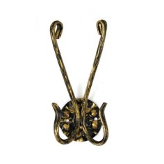 Крючок кованный двойной бронза