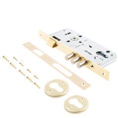 Замок врезной KALE KILIT 152/3MR-85BS45-BP-(SP,Ros)-STB 152R4500253