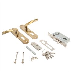 Замок врезной Зенит-ЗВ7-60.1 (золото-лак)