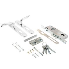 Замок врезной Абсолют ЗВ4-85/07 (Хром-лак)