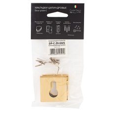 Накладки цилиндровые Code Deco Slim DP-C-30-GMS