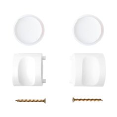 Ручки-кнопки дверные Avers HK-5201-P-W