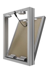 Люк ревизионный D Ceramo 300х400 скрыт.монтаж съемный алюминий EVECS