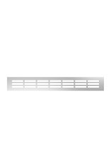 Решетка вентиляционная DP AL переточная 300x42 алюминий Silver ERA