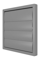 Выход стенной КФ фланец D200 жалюзи 242х242 ASA Gray ERA