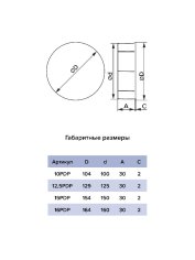 Заглушка 15PDP D150 пластик ERA