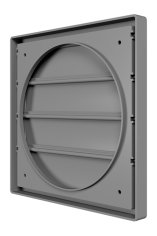 Выход стенной КФ фланец D200 жалюзи 242х242 ASA Gray ERA