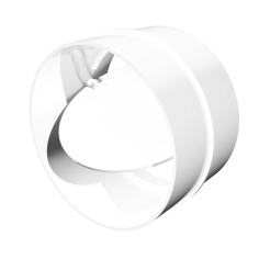 Соединитель круглых каналов с обр клапаном 10СКПО