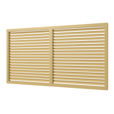 Решетка вентиляционная профиль ПВХ П60120 Р (беж.)