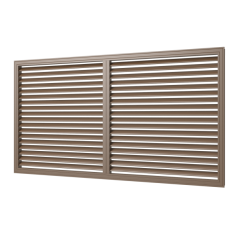 Решетка вентиляционная профиль ПВХ П60120 Р (дуб.)