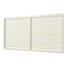 Решетка вентиляционная профиль ПВХ П60120 Р (сл.)