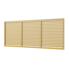 Решетка вентиляционная профиль ПВХ П60150 Р (бел.)