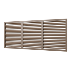 Решетка вентиляционная профиль ПВХ П60150 Р (дуб.)