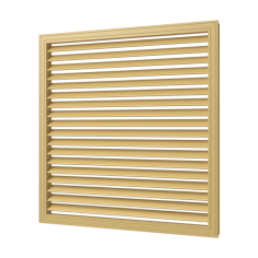 Решетка вентиляционная профиль ПВХ П6060 Р (бел.)