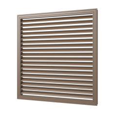 Решетка вентиляционная профиль ПВХ П6060 Р (дуб.)