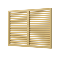 Решетка вентиляционная профиль ПВХ П6090 Р (бел.)