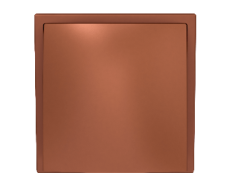 Стеной выход вентиляц. вытяж. с обр. клап1515К12,5ФВ терракот