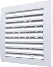 2020RRP15F, Решетка вентиляционная регулируемая 200х200 с фланцем D150