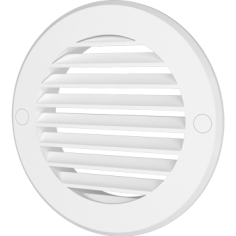 Решетка наружная круглая с фланцем 10РКН сер