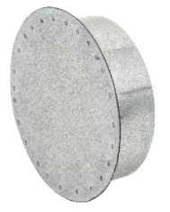 Заглушка, серия PSG, для круглых воздуховодов, D125, оцинкованная сталь