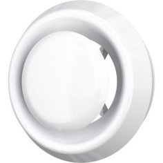 Анемостат приточно-вытяжной регулируемый с фланцем и стопорным кольцом 10DVLR