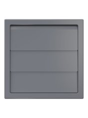 Решетка  вытяжная с жалюзи 1515К10Ф сер.