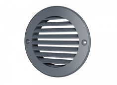 Решетка наружная круглая с фланцем 12РКН сер
