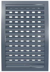 Решетка наружная регулируемая 1825РРПН сер