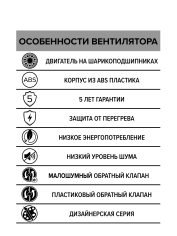 BREEZE 4C Gray metal, Вентилятор осевой вытяжной с обратным клапаном D 100, декоративный