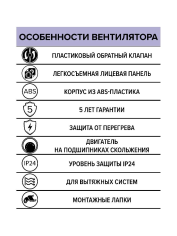 Вентилятор накладной WIND 100C