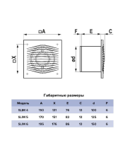 Вентилятор накладной осевой SLIM 4C MRH