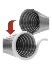 12FD1, Воздуховод спирально-навивной из нержавеющей стали, D120, L до 1 м