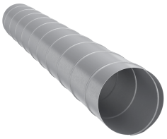 Воздуховод круглый, серия DG, L2000, D125, оцинкованная сталь, 0,5ц