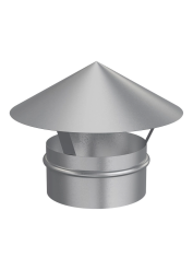 Зонт крышный, серия RUG, для круглых воздуховодов, D150, оцинкованная сталь