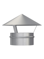 Зонт крышный, серия RUG, для круглых воздуховодов, D150, оцинкованная сталь