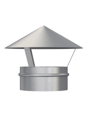 Зонт крышный, серия RUG, для круглых воздуховодов, D160, оцинкованная сталь