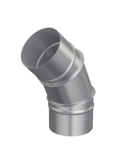 Отвод, серия OTG, для круглых воздуховодов на 45°, D100, оцинкованная сталь